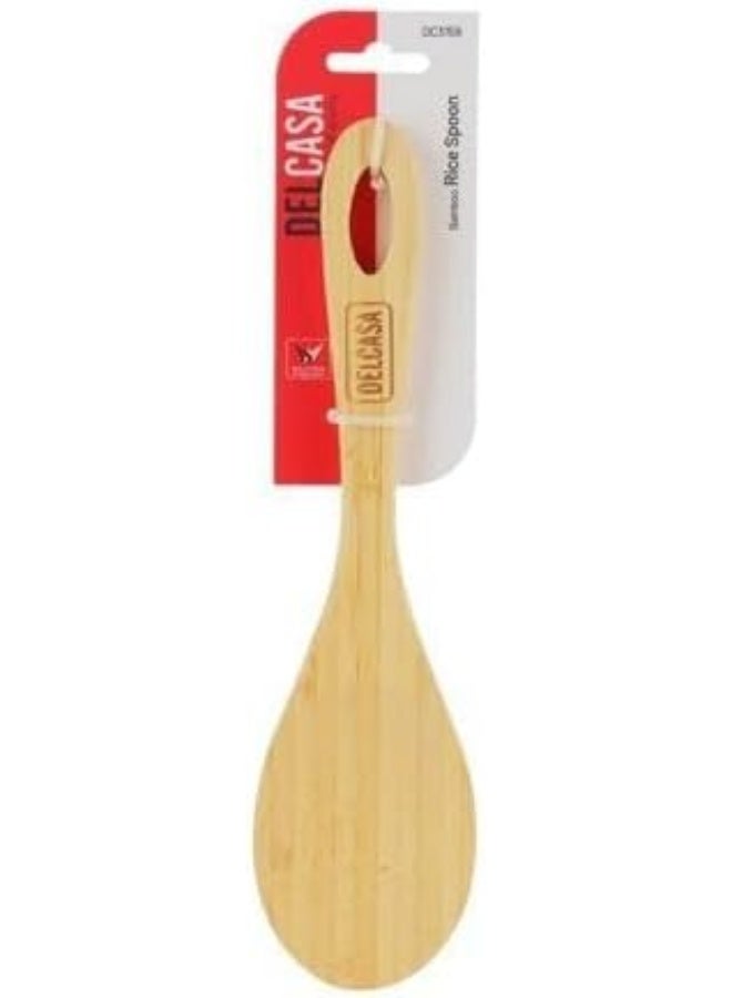 DELCASA Delcasa DC3159 Bamboo Serving Spoon, Brown - Image 3