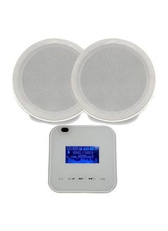 هيرو "نظام Hero Electronics HEROSound | مكبر صوت AL-86 وسماعتين 718 | 2x20 واط | أبيض"  - Image 1