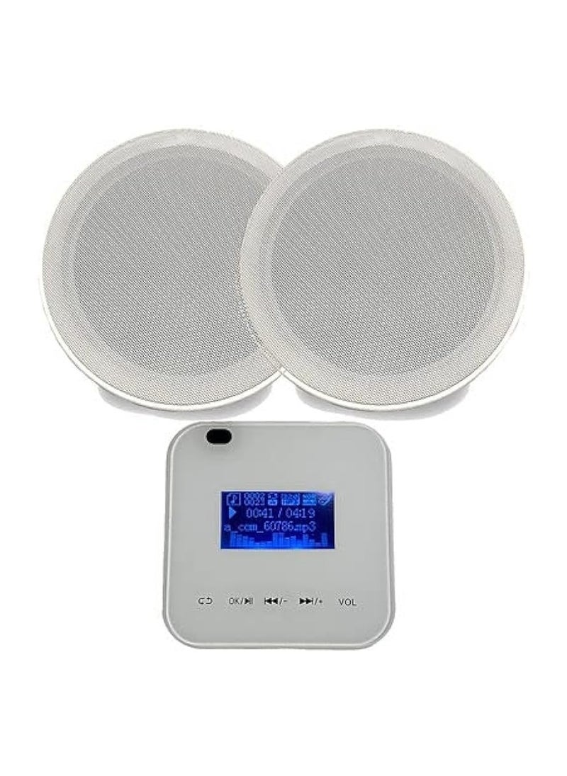 هيرو "نظام Hero Electronics HEROSound | مكبر صوت AL-86 وسماعتين 718 | 2x20 واط | أبيض"  - Image 1