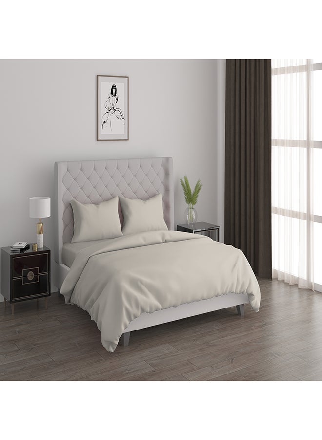 Boutique Blanche 3pcs cotton duvet cover 230*200cm   300 thread count beige