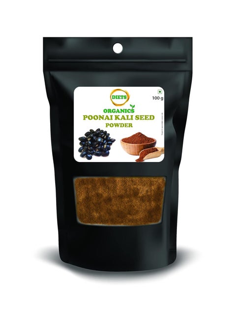 DIETS ORGANICS Poonaikali Seed Powder (Black) -100 G (2) / Velvet Bean/Mucuna Prurita Powder -100Gms