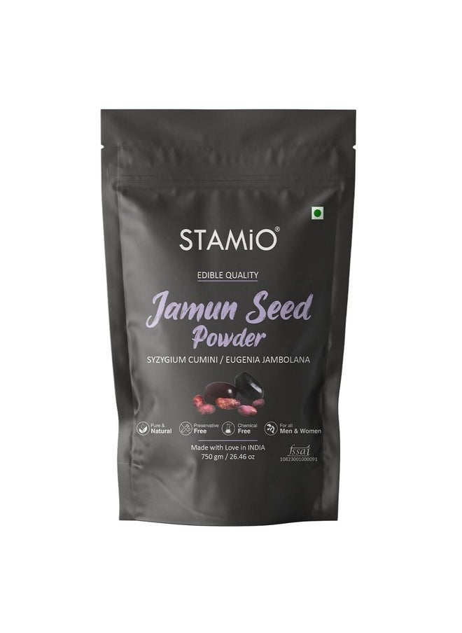 Jamun Seed Powder 750 Gm | Jaamun Ki Guthli | Diabetes | Naaval Pazham | Indian Blackberry | Syzygium Cumini | In Pouch 26.46 Oz - pzsku/ZEA515F83E8CA84EA5B7AZ/45/_/1728309155/6fdaf638-381a-4394-abbb-9ab52cf2ac18