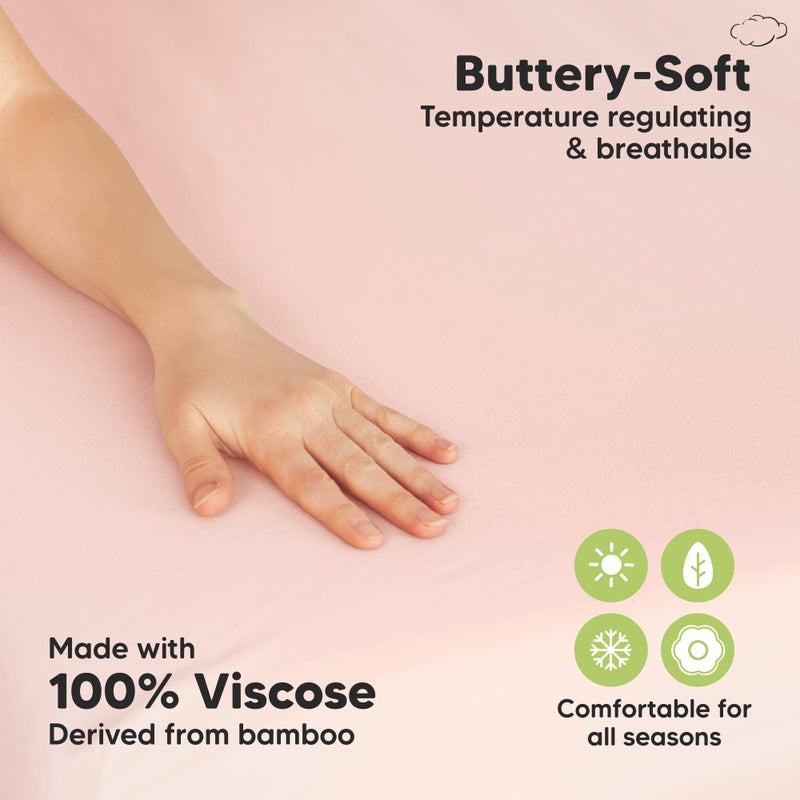 KeaBabies Pack and Play Sheets Fitted - 2-Pack Mini Crib Sheets for Pack N Play Mattress 38x26, Soft & Cozy, Neutral Toddler Playard Bedding, Snug Fitted Mini Baby Crib Mattress Cover Boy, Girl (Cameo) - Image 3