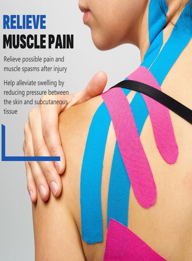 NUITPY Kinesiology Tapes Pre-Cut 6 Colors 2" x 10" Cotton Tape for Workout and Daily Use (60 Pack) - Image 5