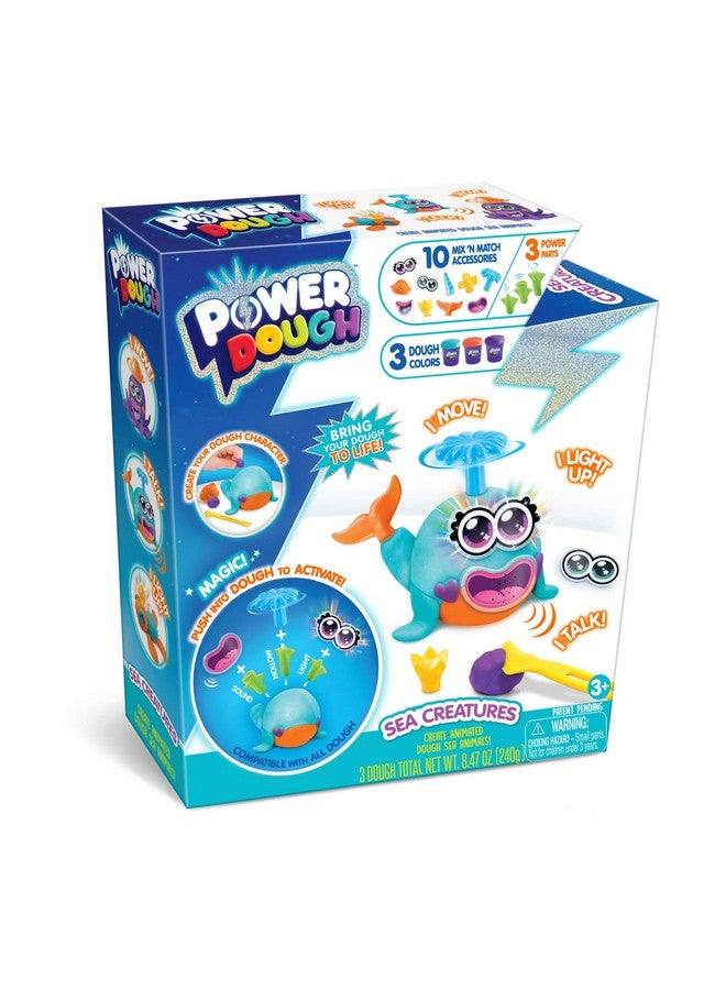 Canal Toys عجينة تفاعلية من Power Dough Sea Creatures بحجم متوسط (17 قطعة) (273005) - Image 2