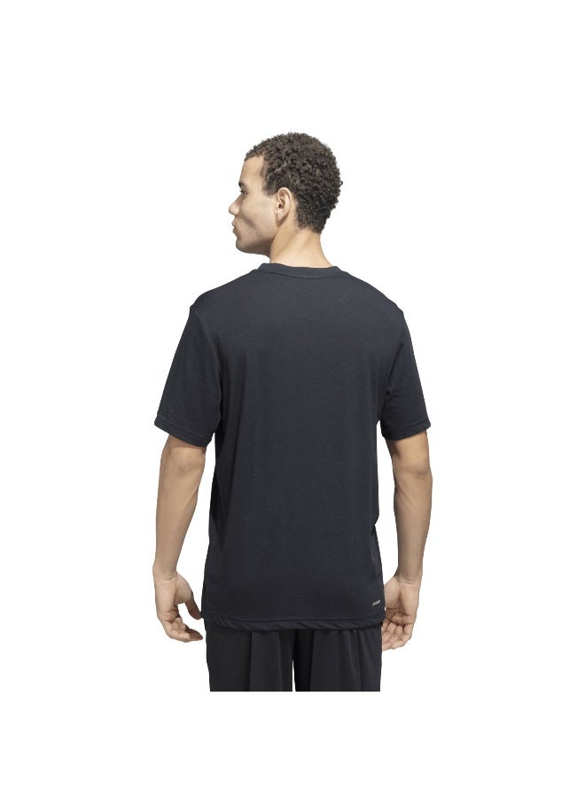 Adidas Tr-Es Fr Logo T Black Training T-Shirts For Men XS - Image 3