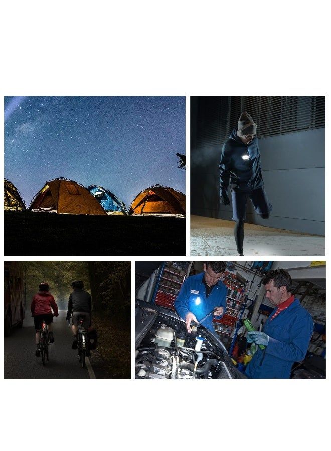 Lightweight LED Clip-On Flashlight for Nurses and Outdoor Activities Ideal for Night Shifts Walking Running and Pet Care Green - Image 2