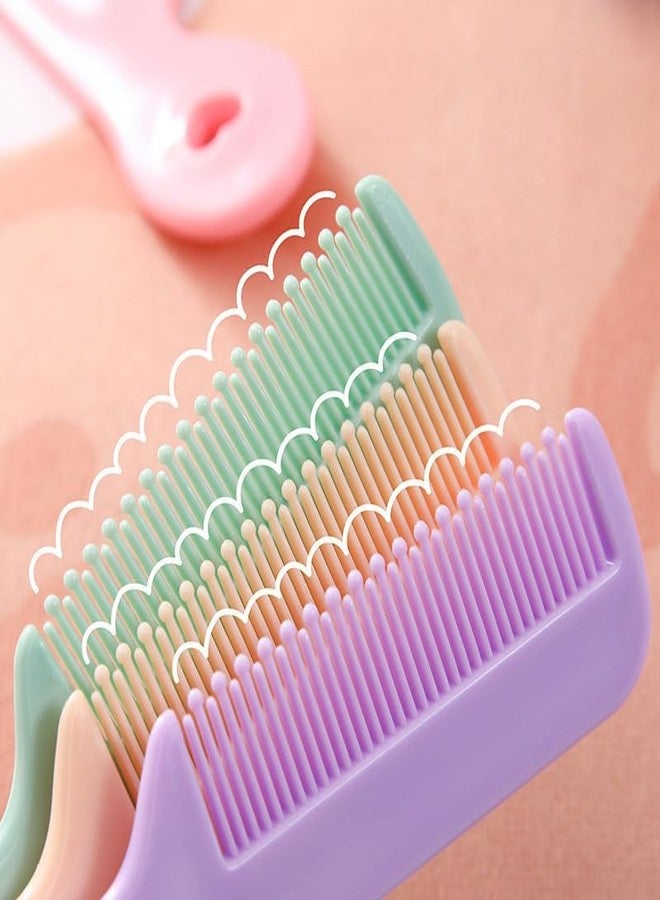 Kryoflare 4Pcs Baby Combs with Round Colorful Soft Bristle Tips, Gentle on Sensitive Scalp Skin for Newborns, Infants, Toddlers for Nursery Newborn Infant Girl Boy Kids Comb Baby，Grooming and Healthcare Kits - Image 5