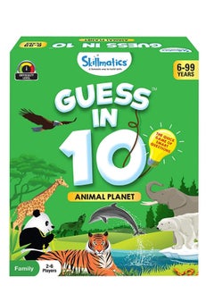 Skillmatics Skillmatics Card Game: Guess in 10 Animal Planet | Gifts for Ages 6 and Up | Super Fun for Travel & Family Game Night  - Image 1