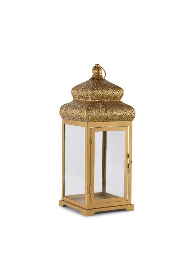 Pan Home فوانيس معدنية عزيزة 18x18x47 سم - ذهبية - Image 4