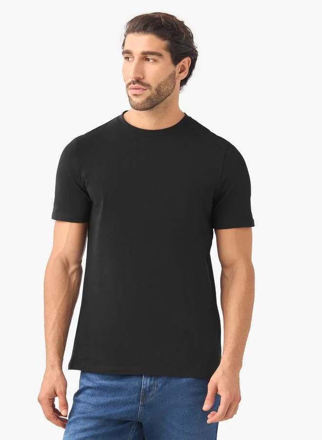 Splash FAV Set of 2 - Slim Fit Crew Neck T-shirt with Short Sleeves