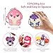 GOLDGE 32 Pcs Squishy Animal Keychains Colorful Party Favors Goodie Bag Pinata Stuffers Classroom Carnival Prizes Treasure Box Toys for Kids 32 Pcs Squishy Animal Keychains - Image 4
