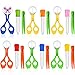 Mudder 18 Pieces Fine Motor Skill Toys Include 6 Handy Scoopers 6 Jumbo Tweezers 6 Rubber Tipped Dropper Bug Insects Catcher Science Sensory Learning Tool Backyard Outdoor Explorer Kit Skill Development - Image 3