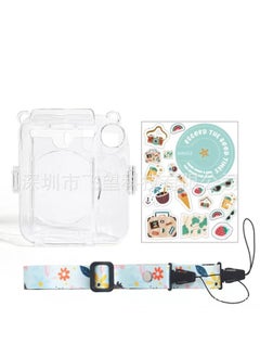 Generic For Polaroid Instax Mini12 Photo Transparent Storage Case Crystal Case Strap Rope Sticker Three-piece Set-Colour:Set Two  - Image 1