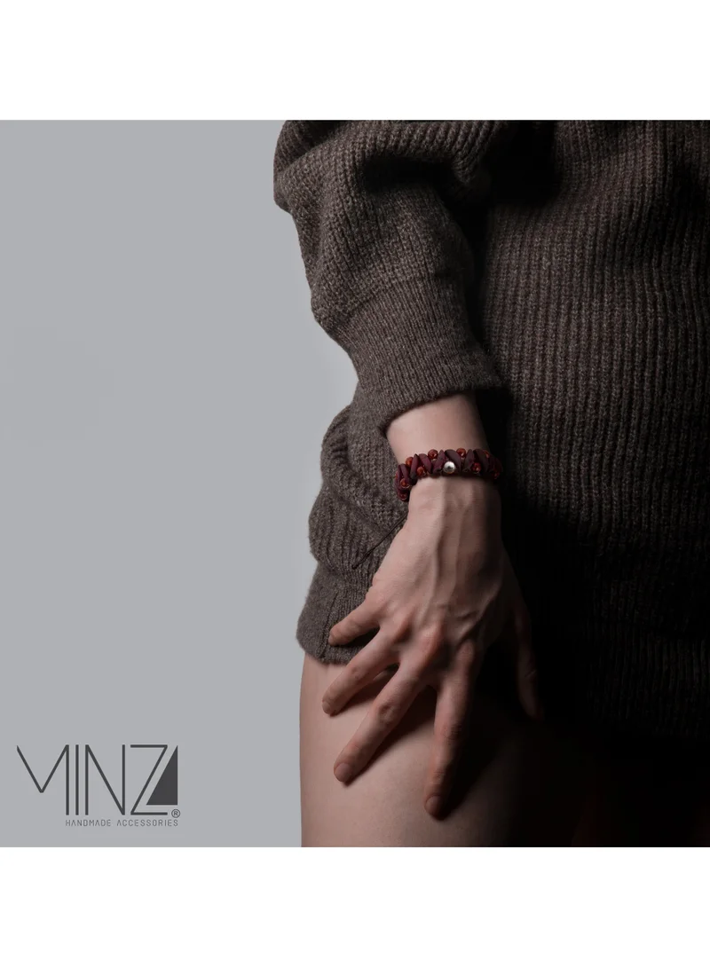 Minza  Minza ” Mumbai “ Pure 925 Sterling Silver, Date stone and Agate stone, Handmade Bracelet for Women, Beaded Bracelet, 0.550 grams of Silver, Jewelry for Casual & Special Occasion for Women | Best Price UAE