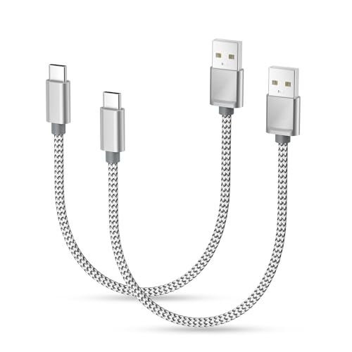 Basesailor for iPhone 17 16 Pro Max Charger CordUSB to USB C CableType C Charging Power Cord for Apple 17e 15 iPad 10 Air 4 5Samsung Galaxy S26 S25 S24 S23Silver2Pack 1FT03M - Image 1