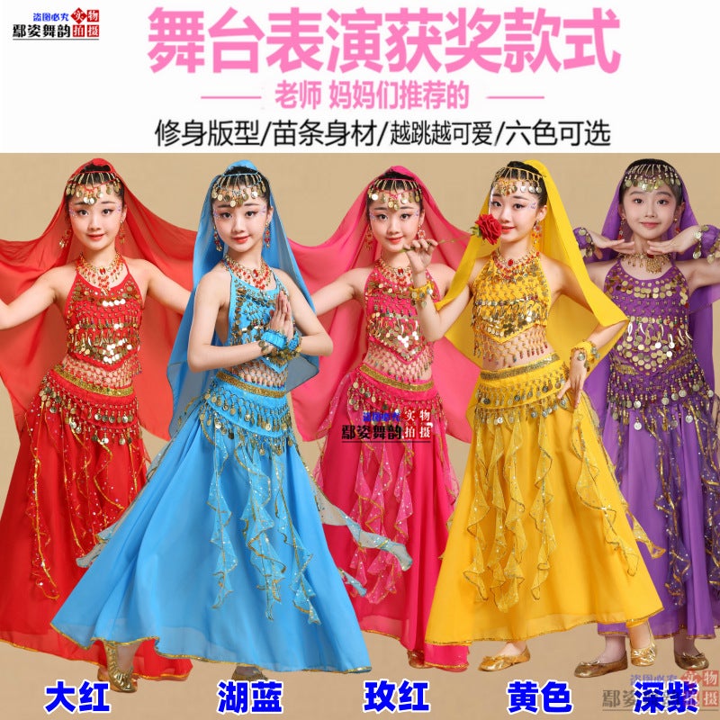 Journey To The West Jade Rabbit Costume Cosplay Female Fairy Indian Dance Adult Children Performance Costume Indian Maiden - Image 3