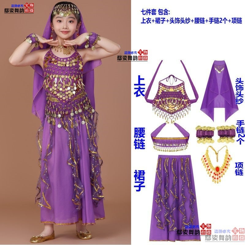 Journey To The West Jade Rabbit Costume Cosplay Female Fairy Indian Dance Adult Children Performance Costume Indian Maiden - Image 1
