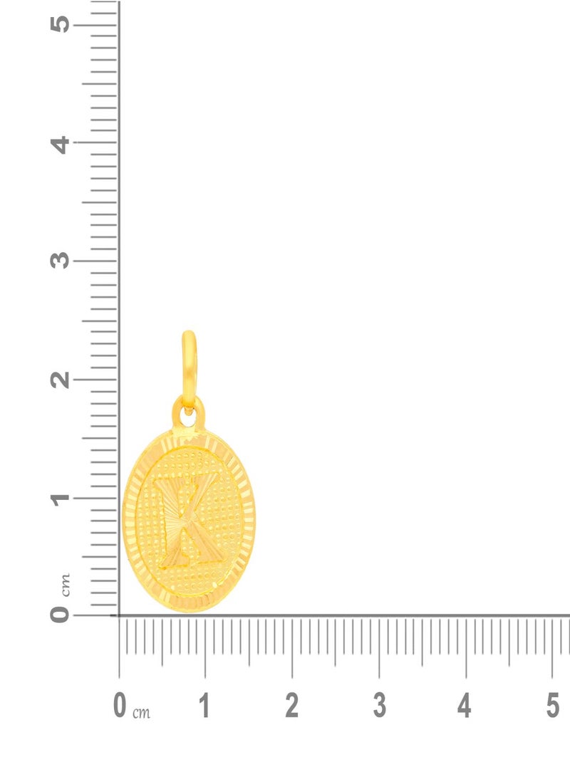 Malabar Gold and Diamonds 22k 916 Purity Gold Pendant for Women EMPN121KY  - Image 5