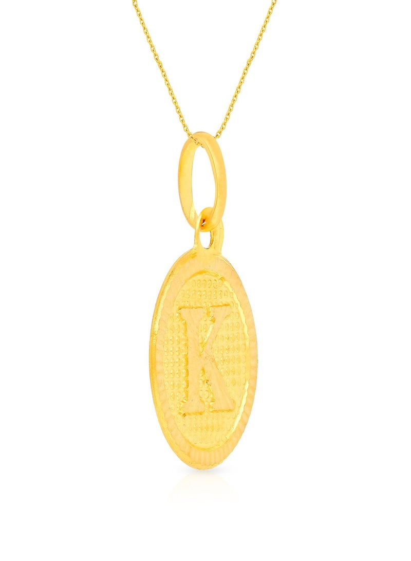 Malabar Gold and Diamonds 22k 916 Purity Gold Pendant for Women EMPN121KY  - Image 2