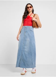 Ginger Halter Neck Crosage Detail Ruched Top  - Image 4