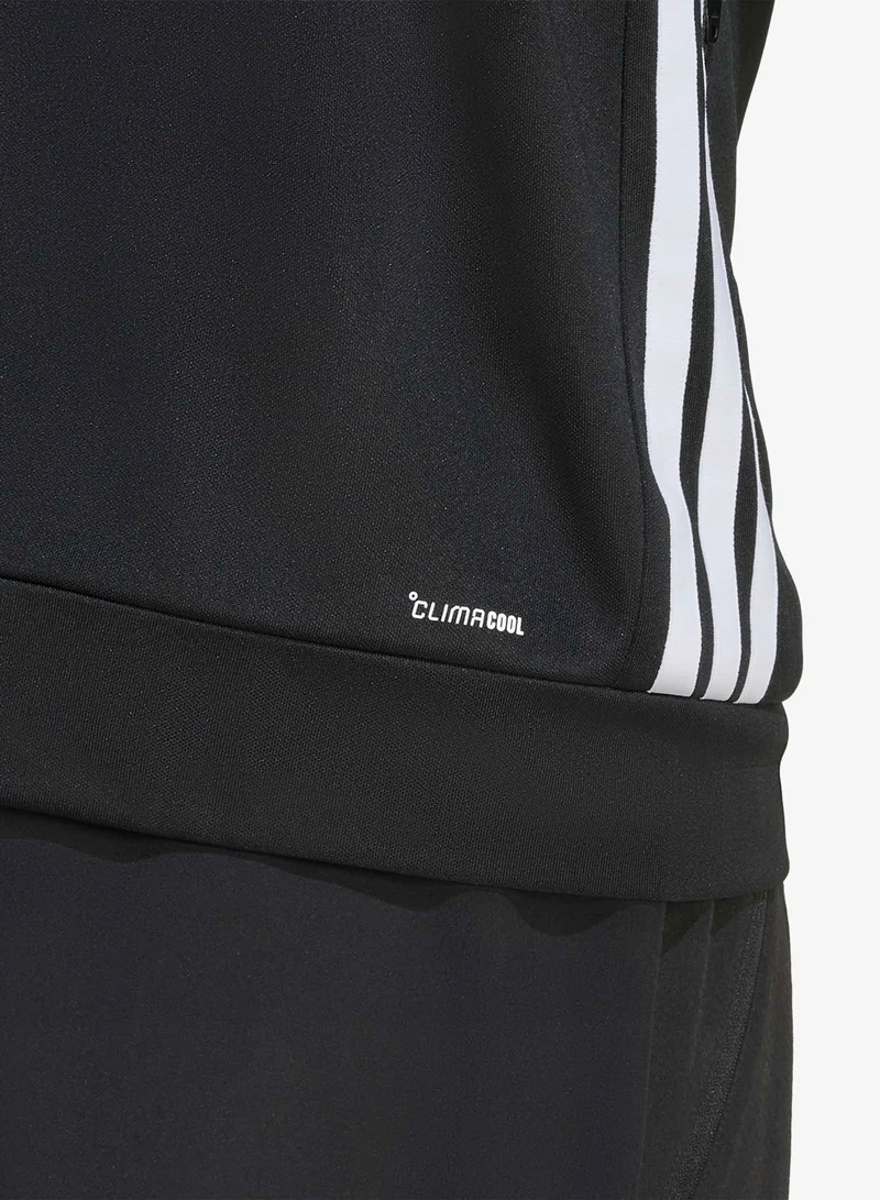 Adidas BLACK/WHITE 3-Stripes All-Set Track Top for Men | Best Price UAE