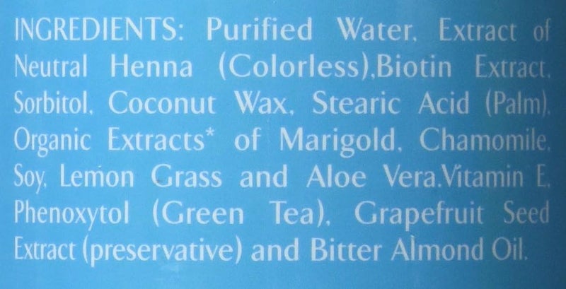 Henna & Biotin Herbal Conditioner for Normal or Color Treated Hair  8 Oz