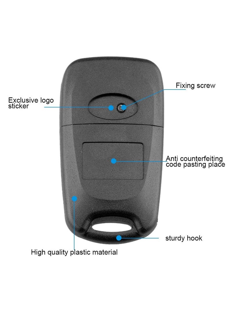 سانموجيد 3 أزرار حافظة مفاتيح بديلة متوافقة مع 3 أزرار لمفاتيح السيارة القابلة للطي للتحكم عن بعد من هيونداي i20 i30 i35 ix20 ix35 ملحقات مفتاح السيارة القابل للطي 2 عبوة - Image 4