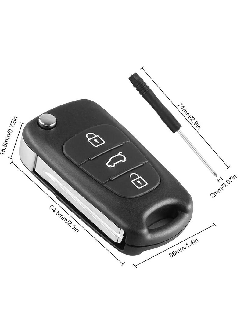 3 Buttons Key Fob Case Replacement Compatible for Hyundai i20 i30 i35 ix20 ix35 Folding Remote Control Car Key Accessories-2 Pack - pzsku/ZEA51F258A1FBCBEE7D88Z/45/_/1735137839/09c9287f-cfeb-4958-a771-51c200bb02cd