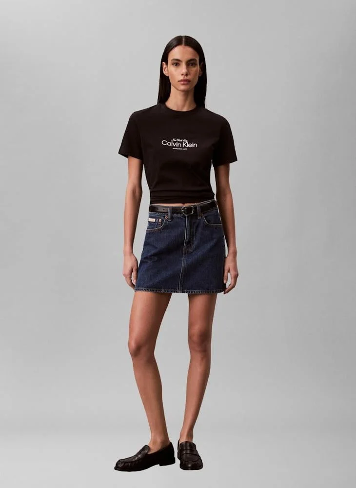 Casual Classic Ck Nyc Logo T-Shirt