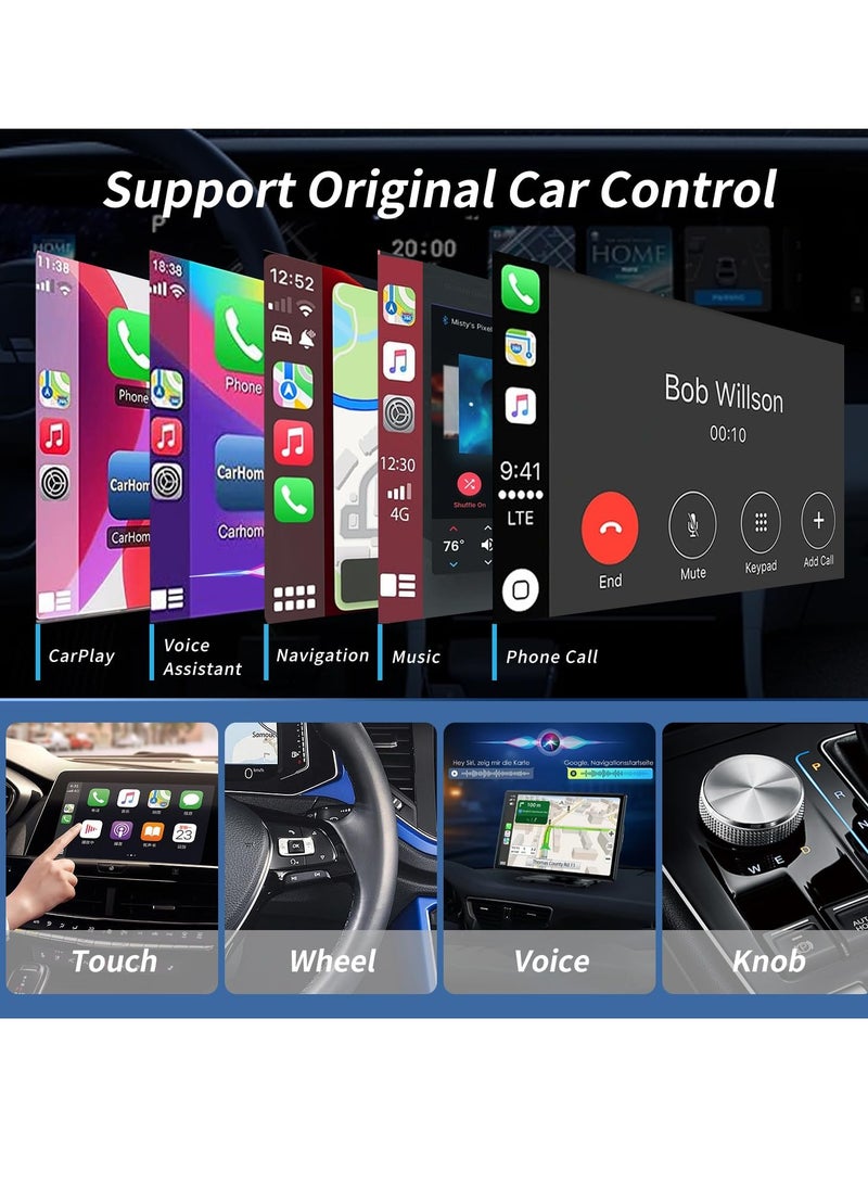 SYOSI Plug & Play CarPlay Wireless Adapter for All Factory Wired CarPlay Cars, Plug & Play Wireless CarPlay Adapter with USB Port Convert Wired to Wireless CarPlay Dongle - Image 5