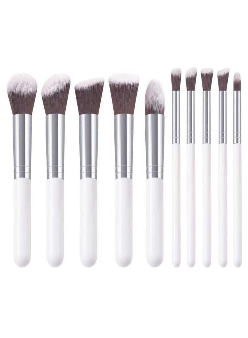 الكنز مجموعة فرشاة ماكياج 10pcs , مجموعة فرشاة ماكياج , مزيج مجموعة فرشاة الوجه والعيون , مسحوق ظلال العين الممتاز أبرز الحاجب زاوية مخفي أداة مستحضرات التجميل - Image 1