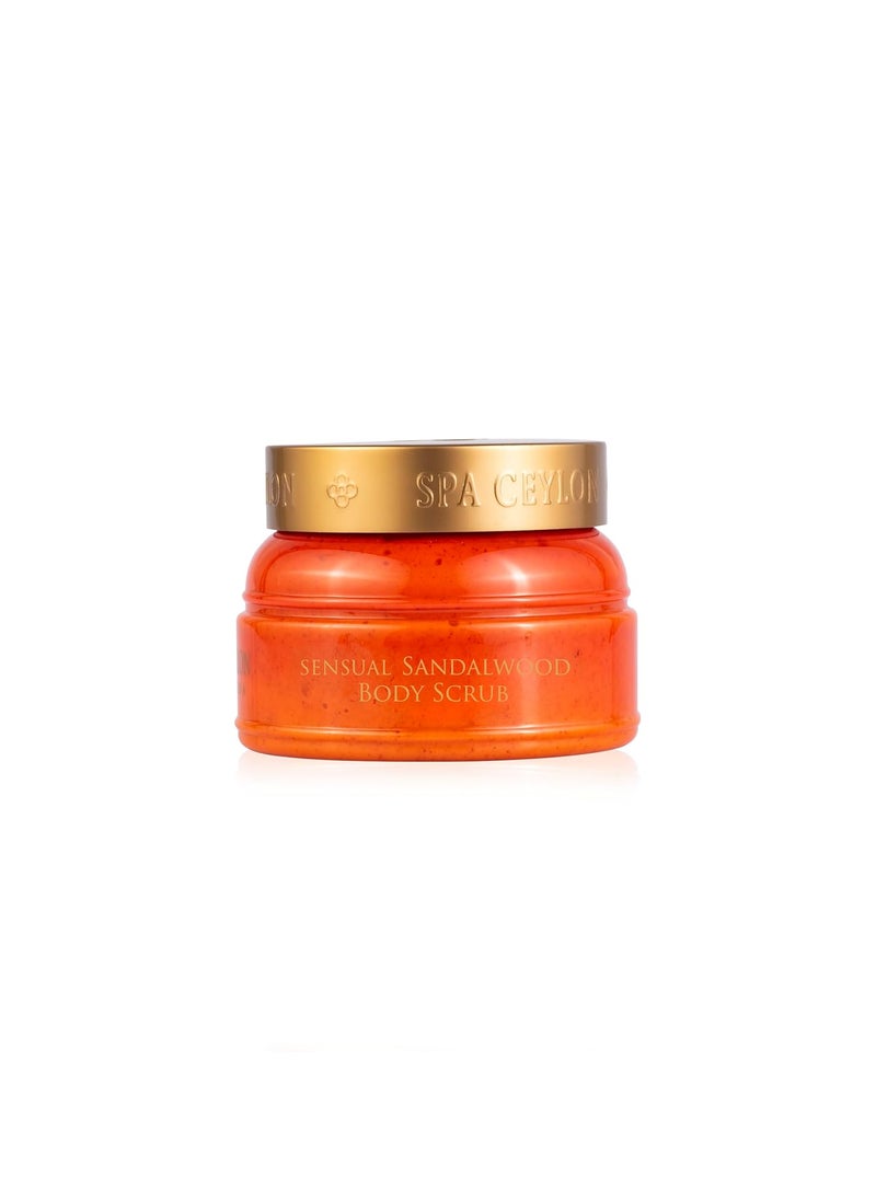 spa ceylon Spa Ceylon SENSUAL SANDALWOOD Body Scrub  Exfoliates with Vetiver Virgin Coconut and Sandalwood  Ideal Spa Gift for Pampering  225g 