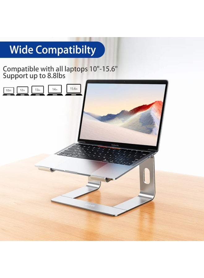 حامل كمبيوتر محمول مكتبي مريح، متوافق مع أجهزة MacBook Air وPro وDell XPS وغيرها من أجهزة الكمبيوتر المحمولة مقاس 10-15.6 بوصة - Image 3