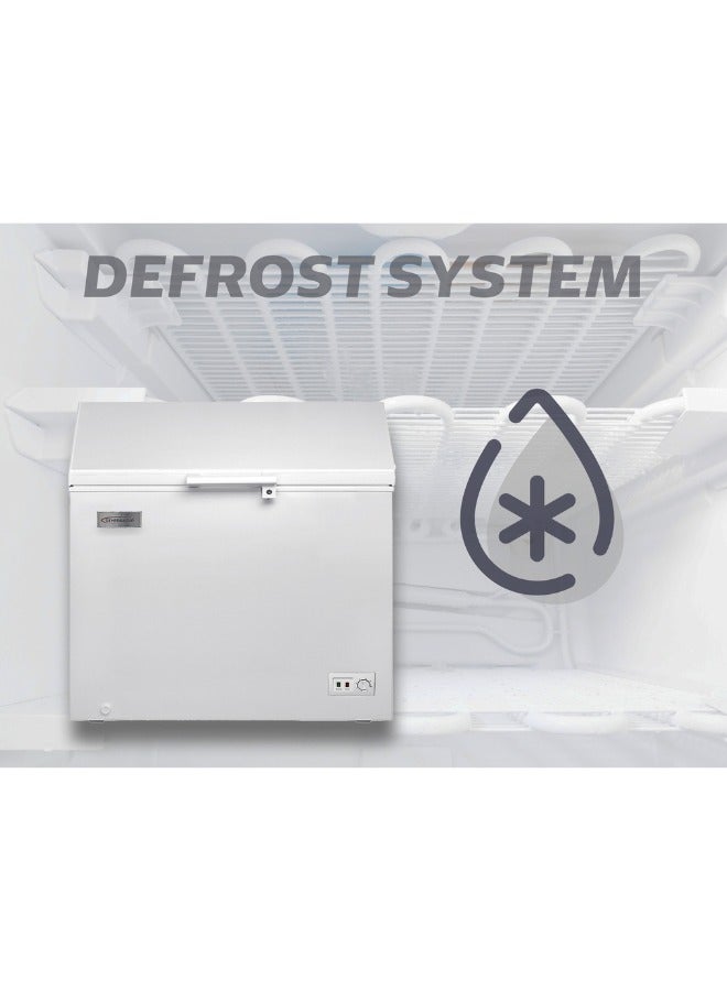 جينيرال جولد فريزر أفقي من General Gold بسعة 200 لتر، باللون الأبيض، مزوّد بإضاءة LED وقفل بمفتاح، تصميم واسع موفّر للطاقة مع نظام إزالة ثلج يدوي - Image 5