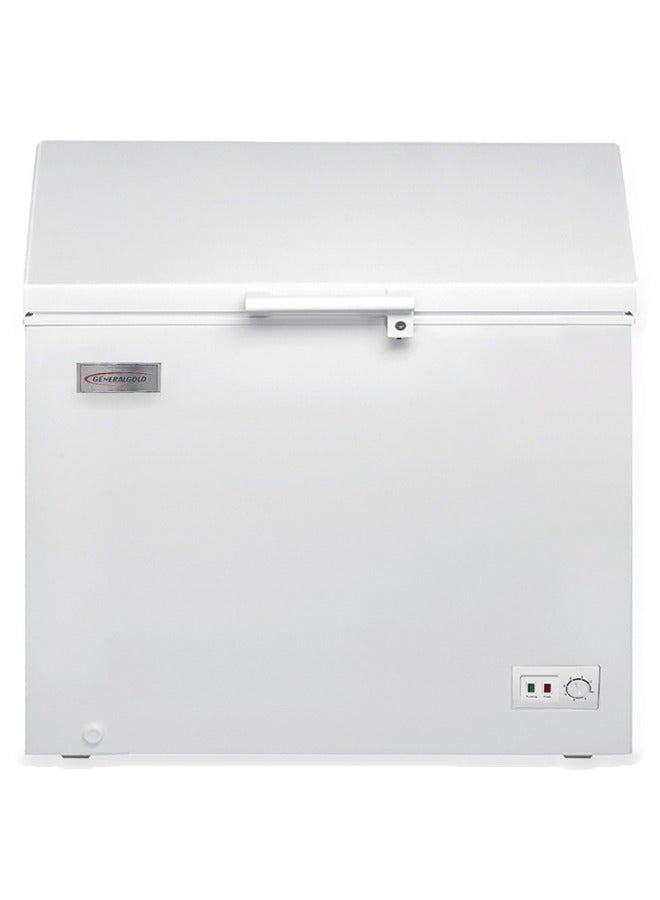 جينيرال جولد فريزر أفقي من General Gold بسعة 200 لتر، باللون الأبيض، مزوّد بإضاءة LED وقفل بمفتاح، تصميم واسع موفّر للطاقة مع نظام إزالة ثلج يدوي - Image 1