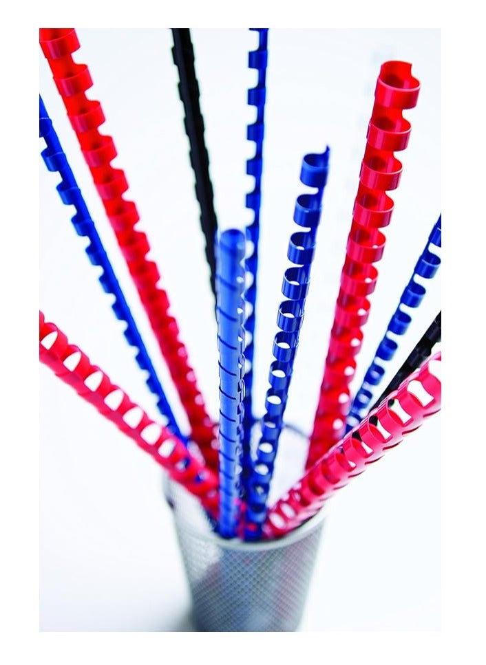 SUPER DEAL 100-Piece Binding Combs 18mm Blue  - Image 2