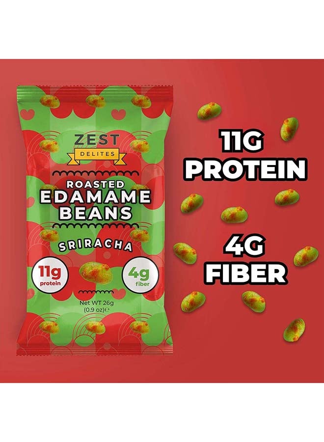 Zest Delites Roasted Edamame Beans Sriracha, 26g - Image 4