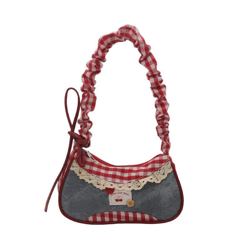 Fashion Contrast Color Shoulder Bag for Women - Image 4