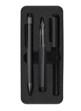 Faber-Castell Hexo set: fountain pen M and ballpoint pen Black Matt, Made in Germany - pzsku/ZEA52A841E8BC3C4ED0D1Z/45/_/1690359618/021c574b-6569-43e2-9fb3-e8a0b23c09a4