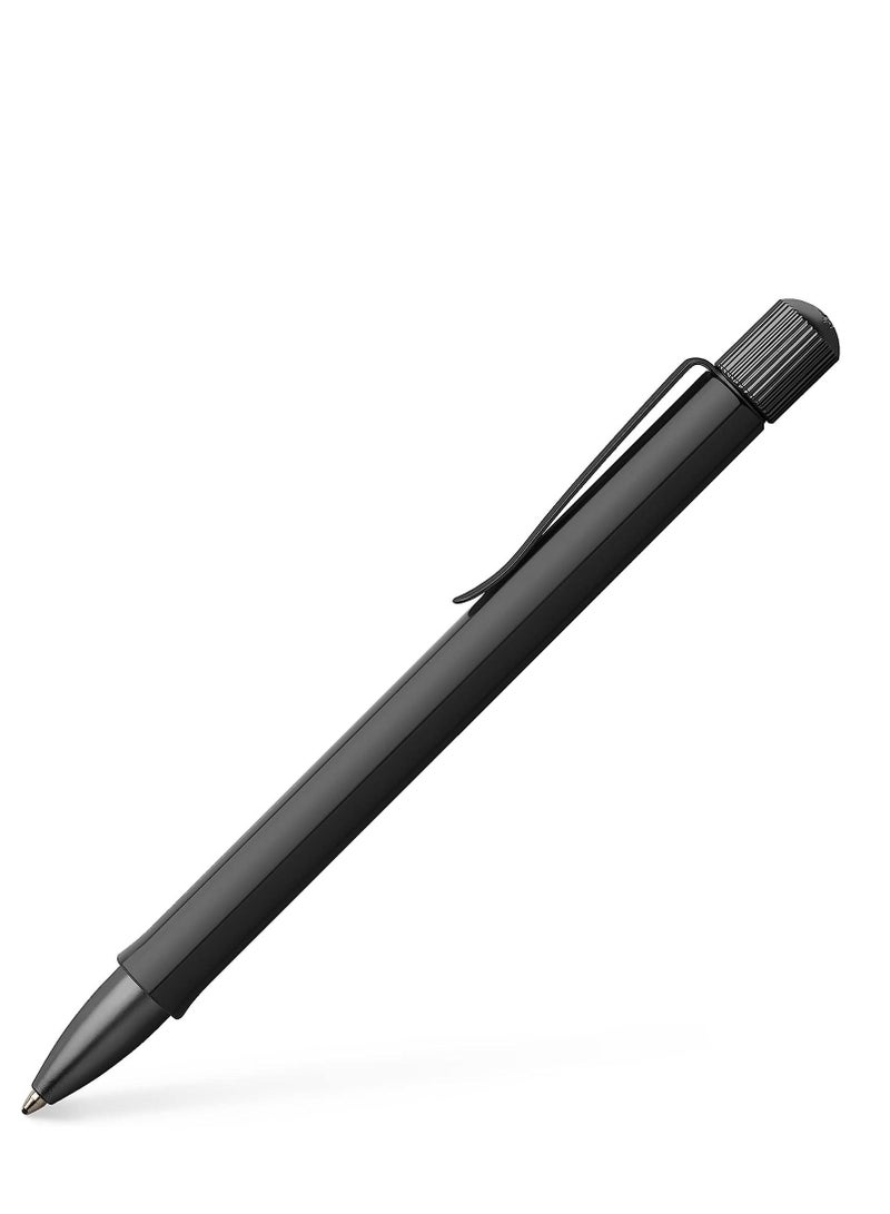 Faber-Castell Hexo set: fountain pen M and ballpoint pen Black Matt, Made in Germany