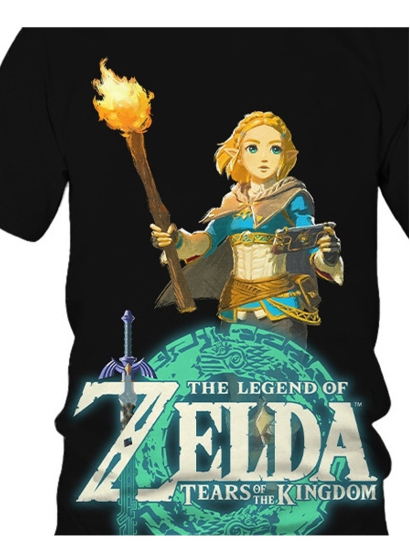 Game Zelda Breath of the Wild 3D digital printing personalized breathable children's T-shirt  - Image 2