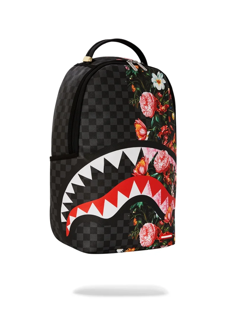 SPRAYGROUND SPLIT PINK FLORAL CHECK DLXSV BACKPACK