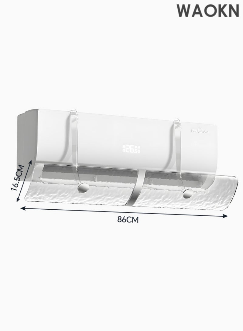 WAOKN Air Conditioner Deflector,Split AC Deflector Central, Anti-Direct Blowing Baffle Windshield for Home, Adjustable AC air Deflector Suitable for Split air conditioners,Adjustable AC air Deflector Suitable for Split air conditioners,Mini-Split - Image 3