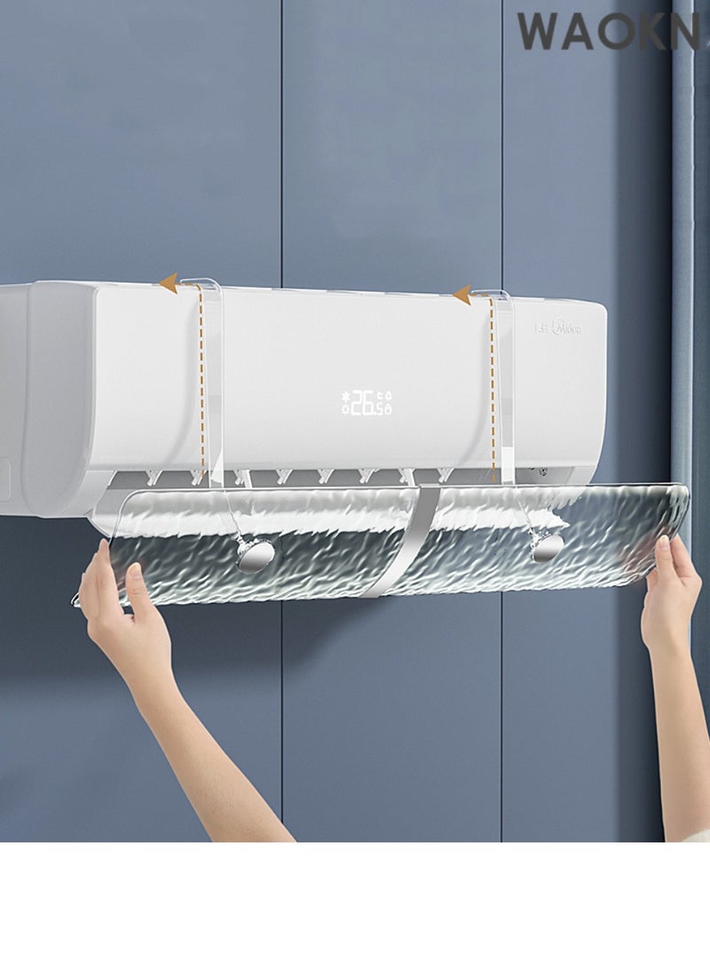 WAOKN Air Conditioner Deflector,Split AC Deflector Central, Anti-Direct Blowing Baffle Windshield for Home, Adjustable AC air Deflector Suitable for Split air conditioners,Adjustable AC air Deflector Suitable for Split air conditioners,Mini-Split - Image 5