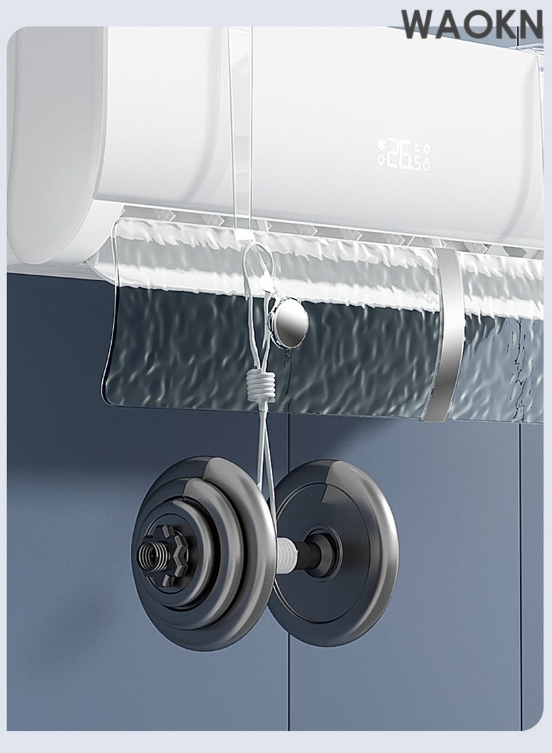 WAOKN Air Conditioner Deflector,Split AC Deflector Central, Anti-Direct Blowing Baffle Windshield for Home, Adjustable AC air Deflector Suitable for Split air conditioners,Adjustable AC air Deflector Suitable for Split air conditioners,Mini-Split - Image 4