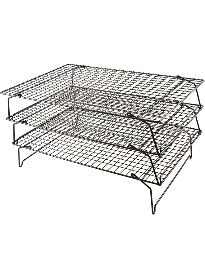 تالا رف تبريد الكيك بثلاث طبقات، مقاس 40×25 سم - Image 1