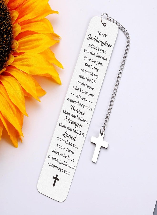Aeonovs Goddaughter Gifts from Godmother, Goddaughter Bookmark, Daughter Birthday Gift, Baptism Gifts from Godparents, God Daughter Godchild Child of God Easter Basket Stuffers - Image 3