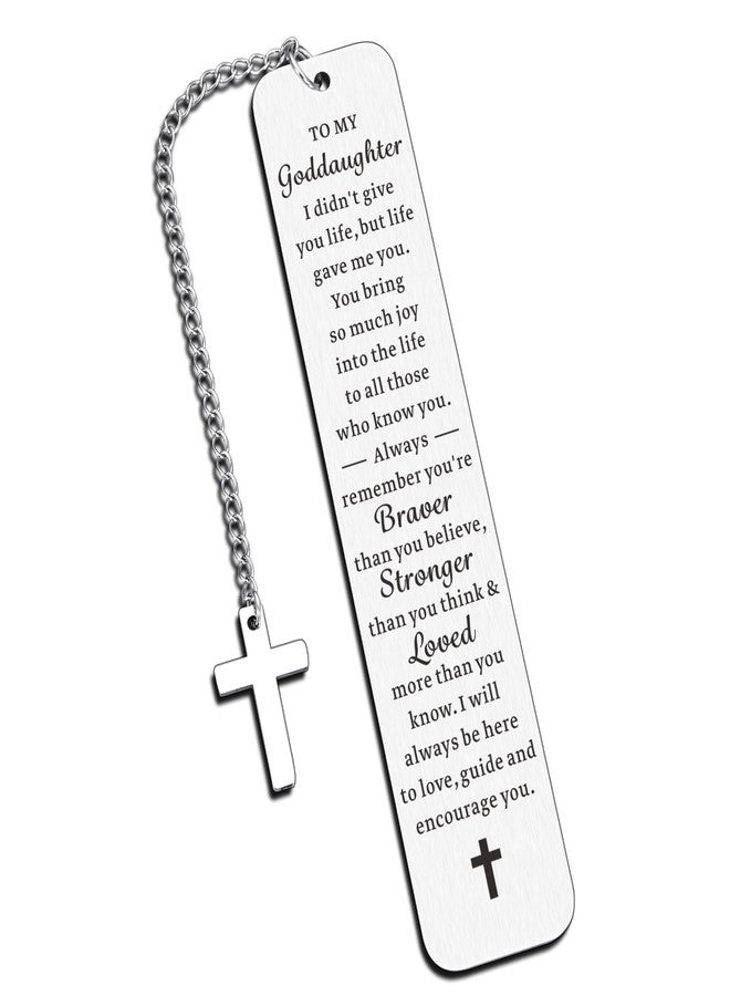 Aeonovs Goddaughter Gifts from Godmother, Goddaughter Bookmark, Daughter Birthday Gift, Baptism Gifts from Godparents, God Daughter Godchild Child of God Easter Basket Stuffers - Image 1