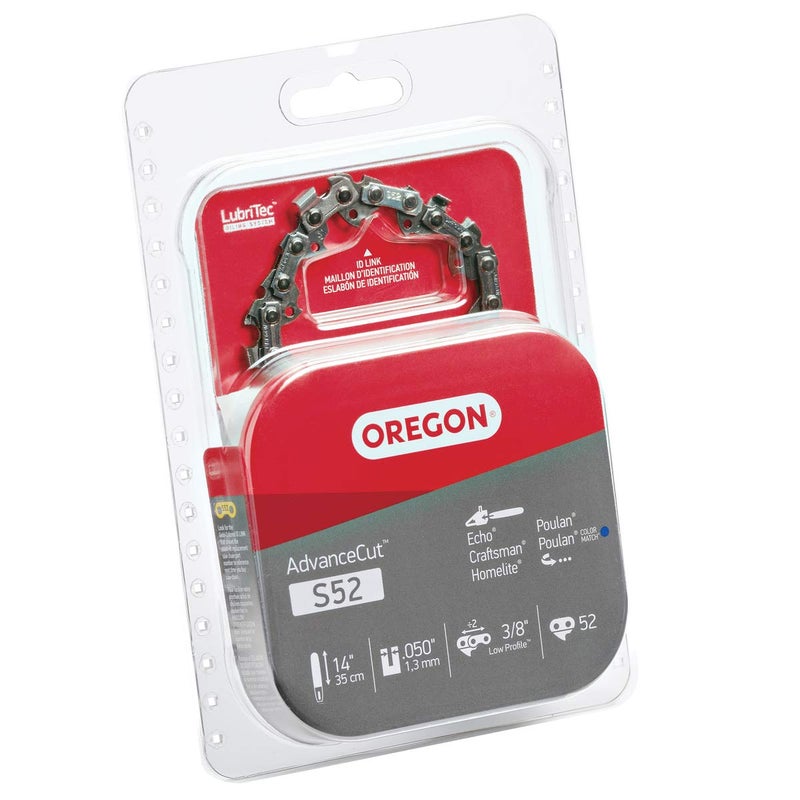 Oregon S52 AdvanceCut Chainsaw Chain for 14-Inch Bar - 52 Drive Links – low-kickback chain fits Dolmar, Ryobi, Echo and more , Grey - Image 5